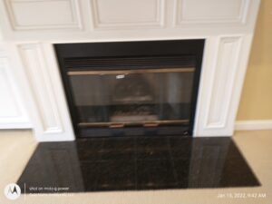 This is the Fireplace in a Lake Forest