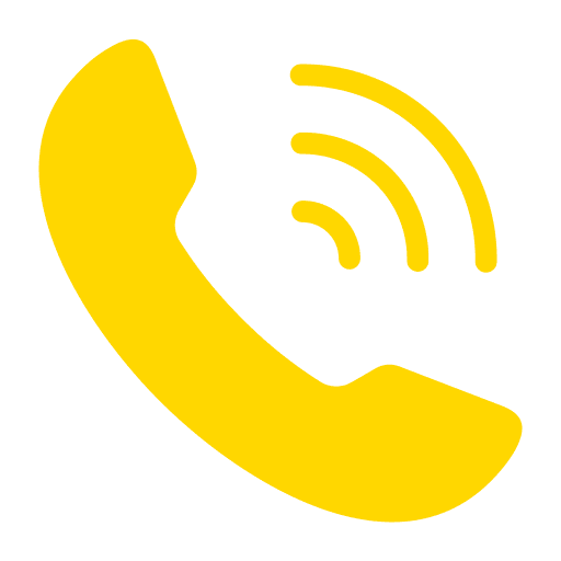 Communication symbol with yellow phone